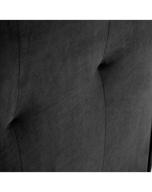 Tête de lit en velours Monica noire - 160 cm