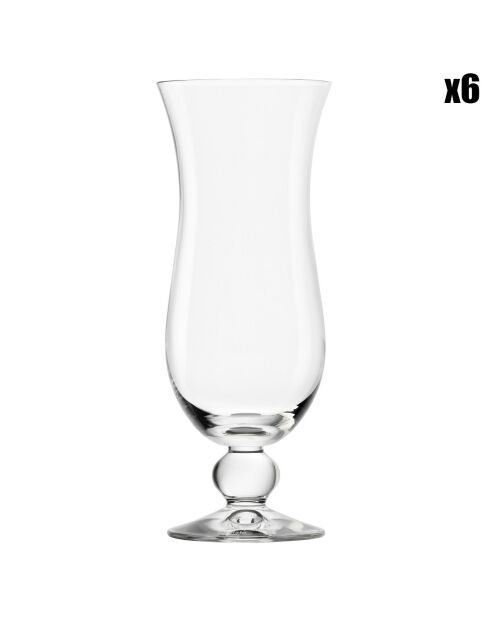 6 Verres Cocktail Acapulco transparents - 48 cl