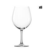6 Verres Classic Burgundy transparents - 77 cl