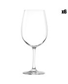 6 Verres à vin Weinland Bordeaux transparents - 66 cl