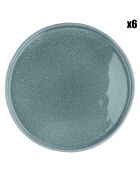 6 Assiettes Magma bleues - D.27 cm