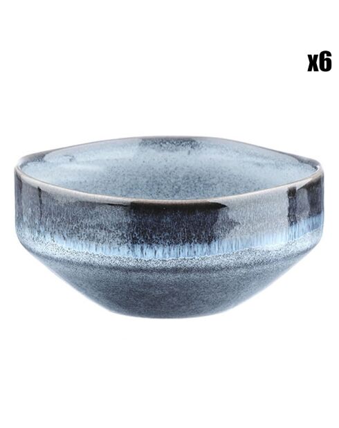 6 Bols Genesis bleus - D.11 cm