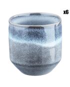 6 Tasses Genesis bleus - 15 cl