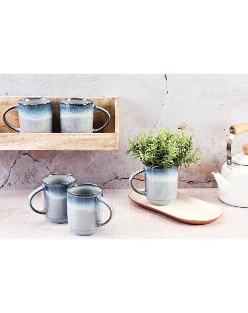 6 Mugs Genesis bleus - 40 cl