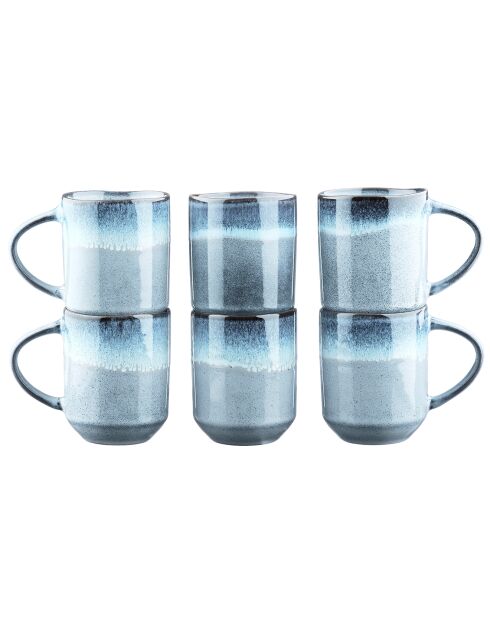 6 Mugs Genesis bleus - 40 cl