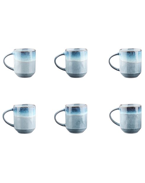 6 Mugs Genesis bleus - 40 cl