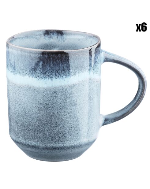 6 Mugs Genesis bleus - 40 cl