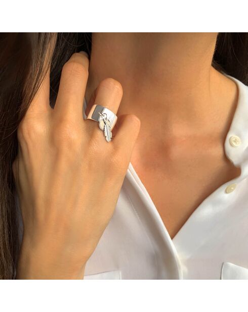 Bague Plume en Argent