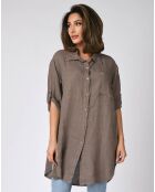 Chemise 100% Lin Charles taupe