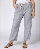 Pantalon 100% Lin Victor gris clair