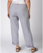 Pantalon 100% Lin Victor gris clair