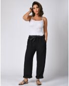 Pantalon 100% Lin Victor marine