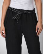 Pantalon 100% Lin Victor marine