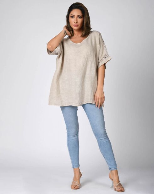 Tunique 100% Lin Alexis beige