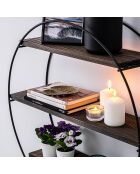 Etagère Murale Tulipa noire - 60x60x15 cm