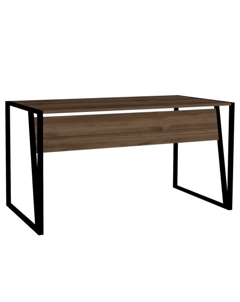 Bureau Kemer  noyer/noir - 140x70x74 cm