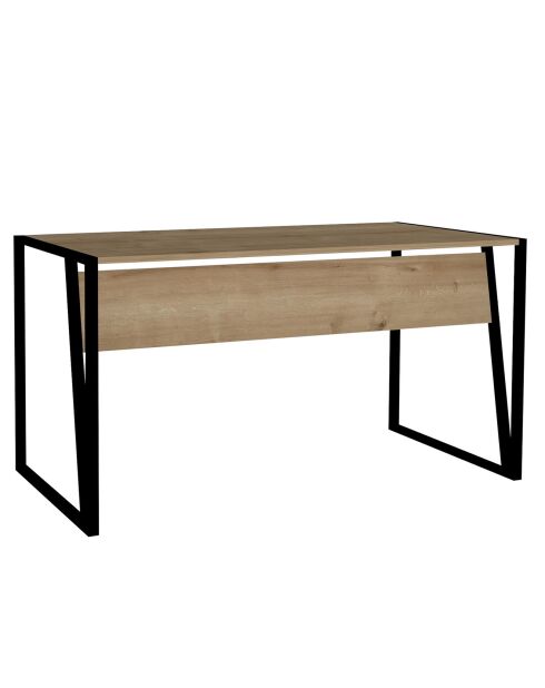 Bureau Cunda  noir/beige - 140x70x74 cm