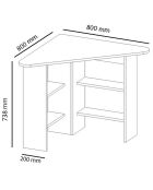 Bureau Corner  marron - 73.8x110x80 cm