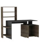 Bureau Melis  marron/anthracite - 128.8x60x146.3 cm