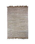 Tapis en cuir jute et coton Altay multicolore - 230x160 cm