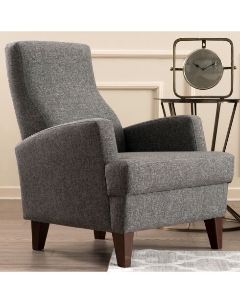 Fauteuil Kana gris foncé - 76x91x87 cm