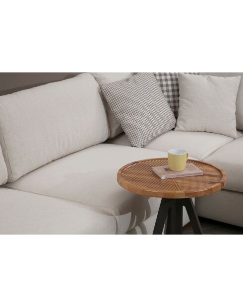 Canapé d'angle panoramique Loop 10 beige - 272x428x85 cm