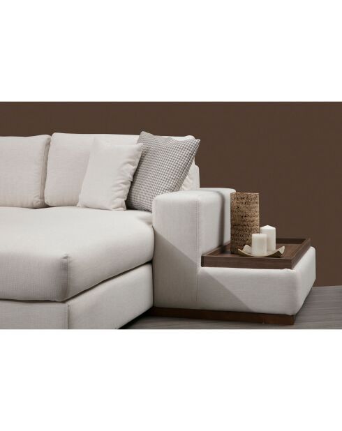 Canapé d'angle panoramique Loop 9 beige - 272x428x85 cm