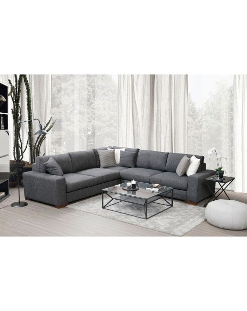 Canapé d'angle Loop 7 anthracite - 282x282x85 cm