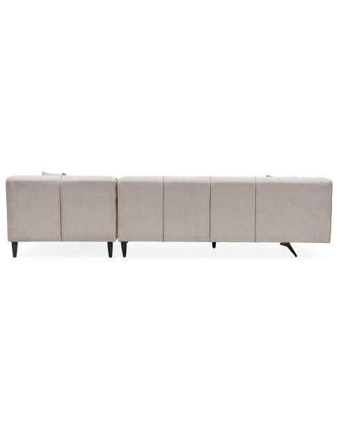 Canapé fixe d'angle droit Jivago  beige - 198x308x78 cm