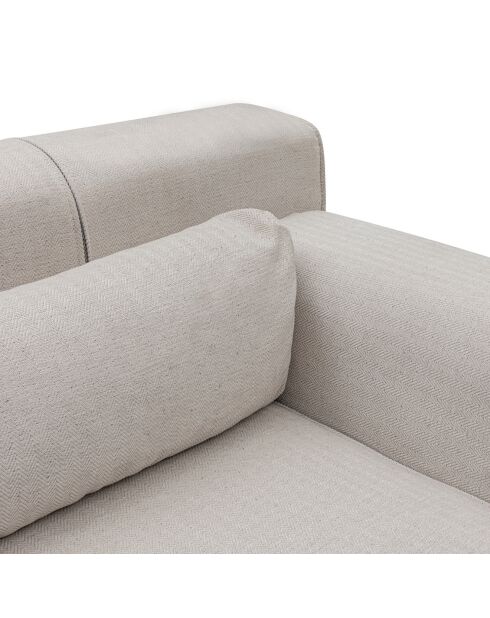 Canapé fixe d'angle droit Jivago  beige - 198x308x78 cm