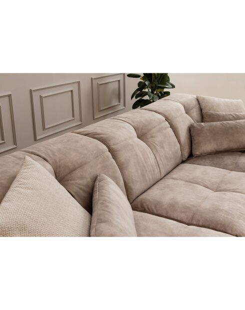 Canapé fixe d'angle droit Frido  beige - 308x190x92 cm