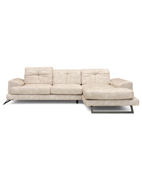 Canapé fixe d'angle droit Frido  beige - 308x190x100/92 cm