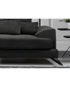 Canapé fixe d'angle gauche Frido  anthracite - 308x190x92 cm