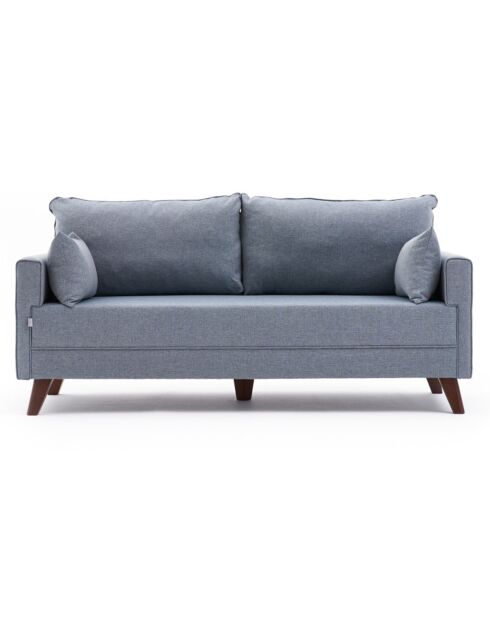 Canapé 2 places Bella Soft bleu - 177x81x85 cm