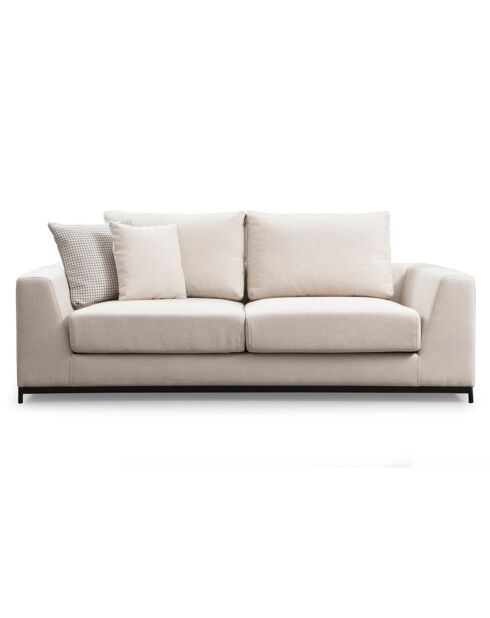 Canapé 3 places Line beige - 201x84x102 cm