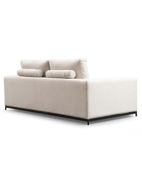 Canapé 3 places Line beige - 201x84x102 cm
