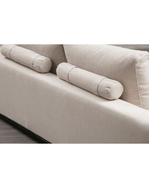 Canapé 3 places Line beige - 201x84x102 cm