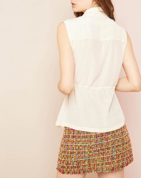 Wit overhemd van 100% zijde