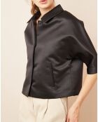 Veste satinée noire