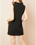 Robe tailleur à lanières noire