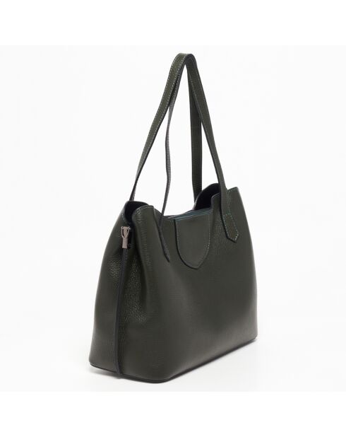 Sac cabas  en Cuir Rama vert bouteille - 29.5x24x13 cm