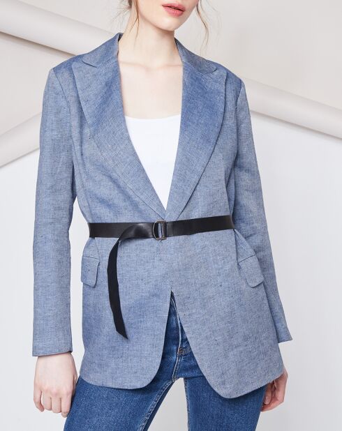 Veste 100% Lin Rosie marine