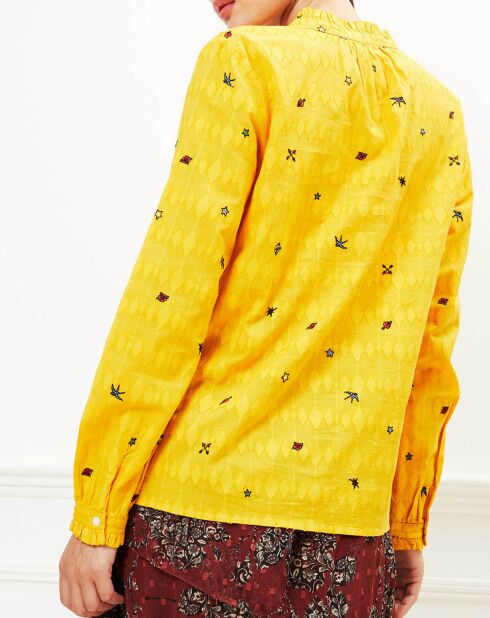 Chemise Chemssy 100% Coton jaune