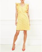 Robe Rinasi en dentelle jaune