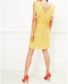 Robe Rinasi en dentelle jaune