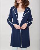 Manteau léger Notus mi-long bleu marine