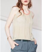 Top en maille Elodie beige