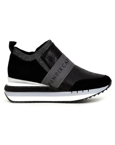 Sneakers en Cuir Donatella noires