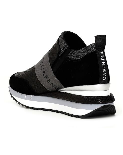 Sneakers en Cuir Donatella noires