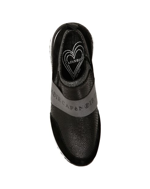Sneakers en Cuir Donatella noires